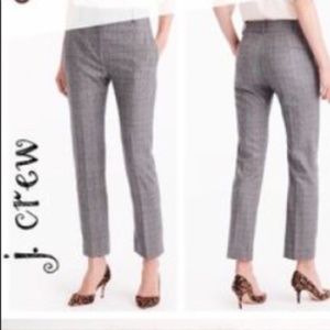 Plaid J Crew Skimmer Pant